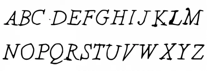 IYSJustTheOtherDay 字体 大写