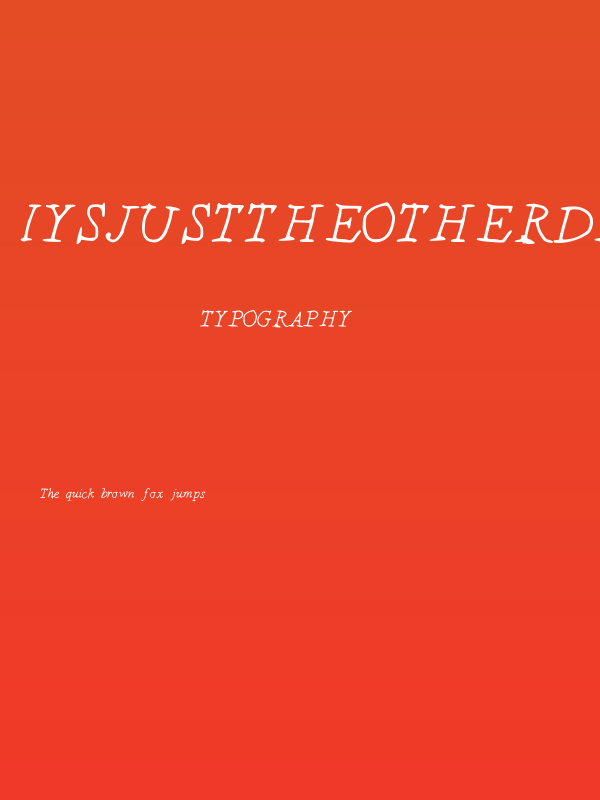 IYSJustTheOtherDay Poster