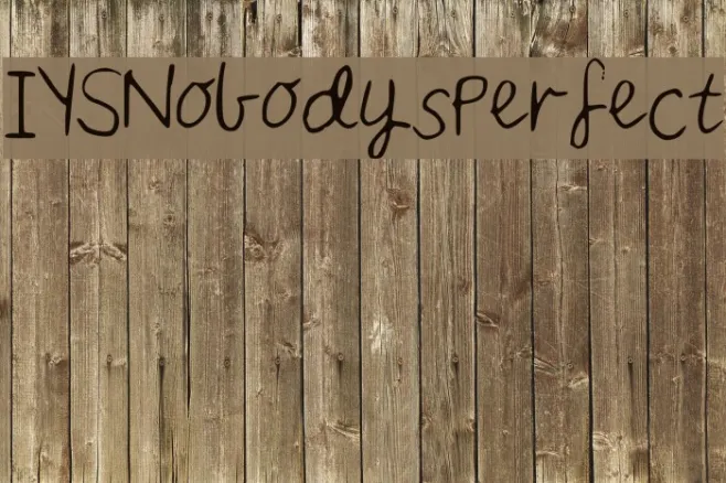 IYSNobodysPerfect Example 3