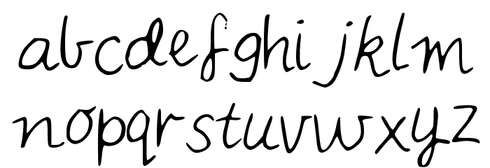 IYSNobodysPerfect Font LOWERCASE