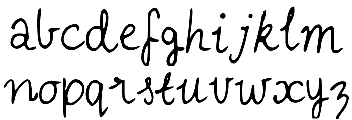 IYSVintageDresses Font LOWERCASE