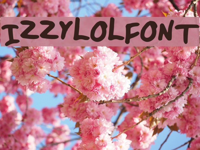 IZZYLOLFONT Font examples