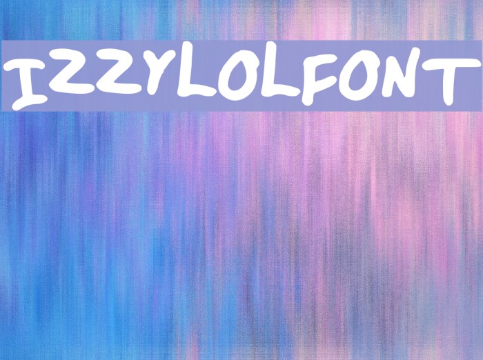 IZZYLOLFONT Font examples