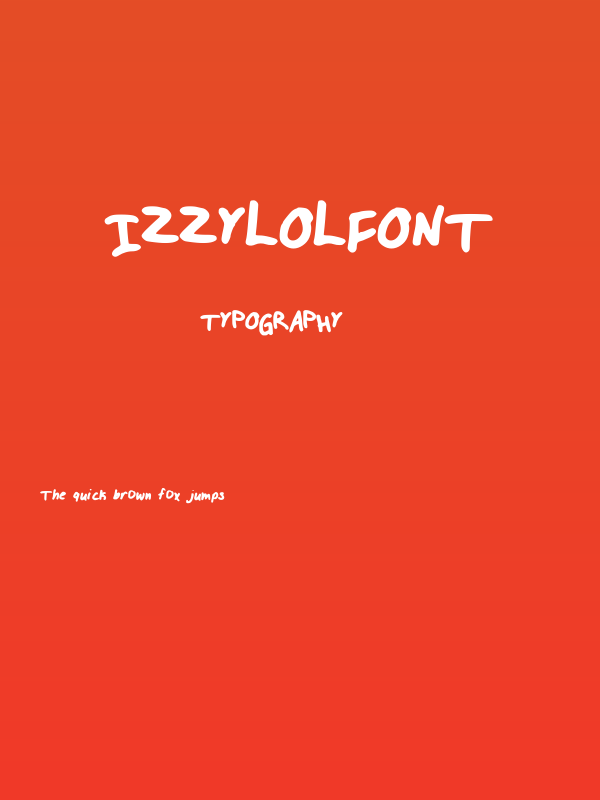 IZZYLOLFONT Poster