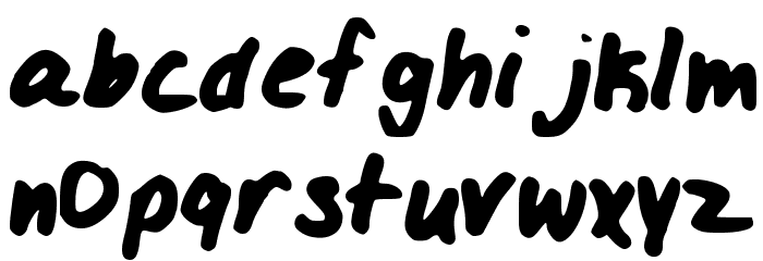 IZZYLOLFONT Font LOWERCASE