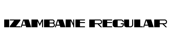 Izambane Regular  font caratteri gratis