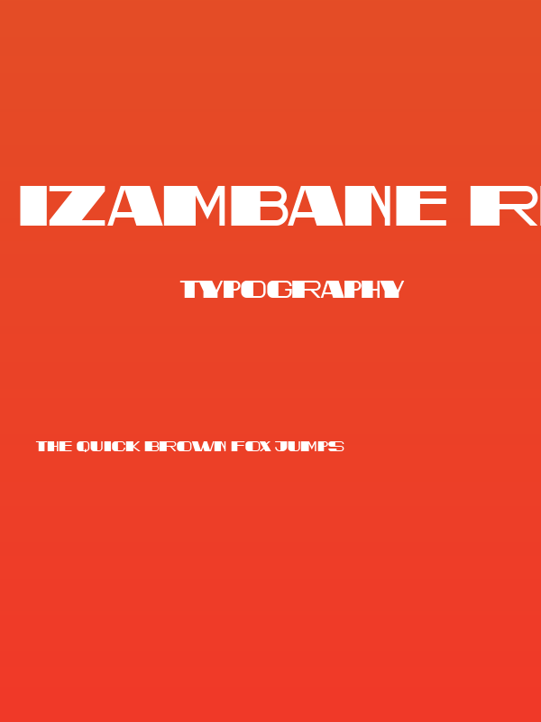 Izambane Regular Poster
