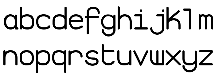 Izayoi Monospaced Font LOWERCASE