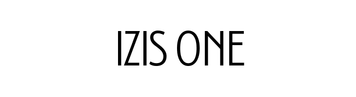 Izis One  Скачать бесплатные шрифты