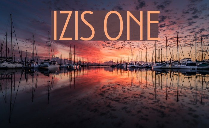 Izis One Font examples