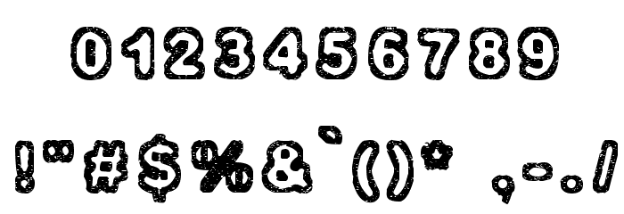 Izolation Font OTHER CHARS