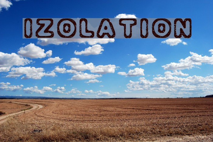 Izolation Font examples