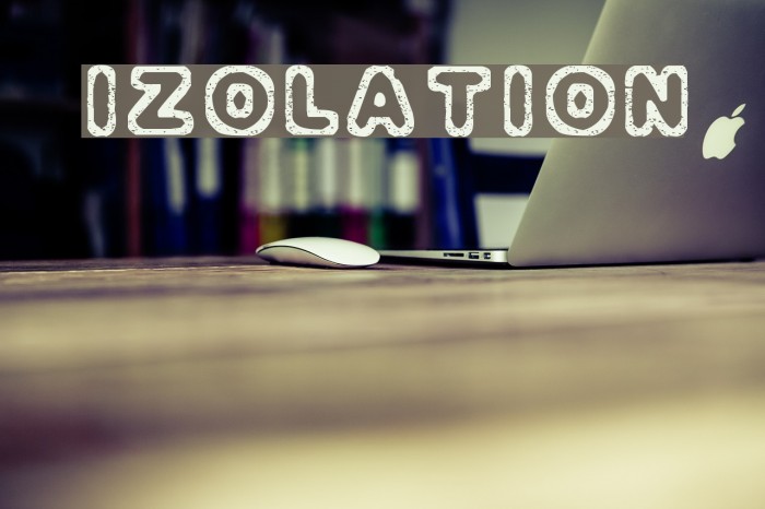 Izolation Font examples