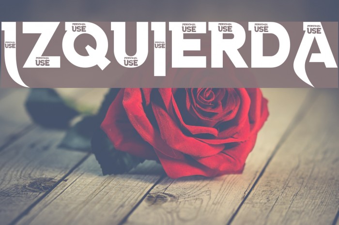 Izquierda Font examples