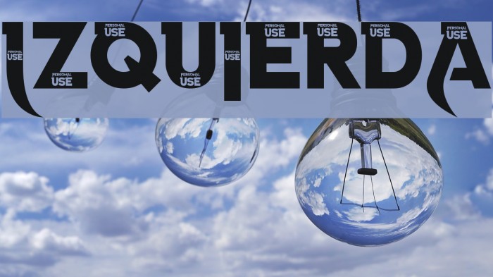 Izquierda Font examples