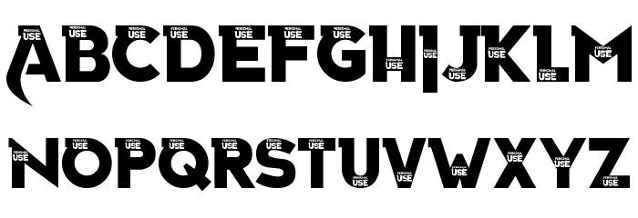 Izquierda Font LOWERCASE