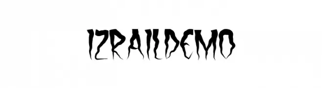IzrailDemo  les polices de caractères gratuit télécharger