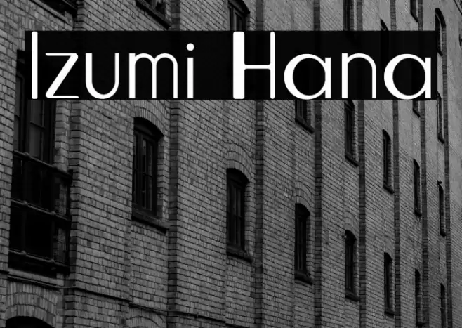 Izumi Hana Font examples