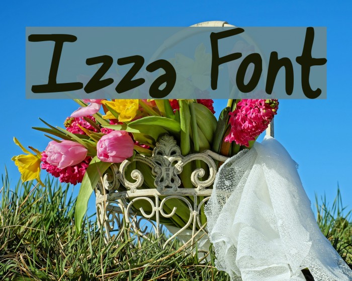 Izza Font examples