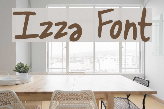 Izza Font examples