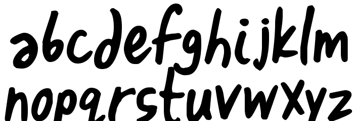 Izza Font LOWERCASE