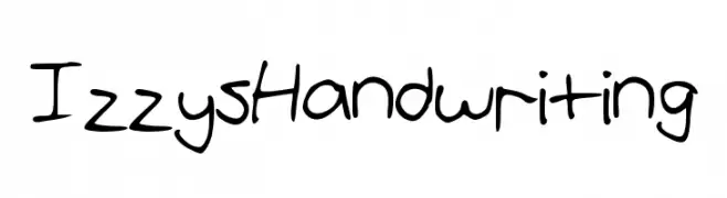 IzzysHandwriting  baixar fontes gratis