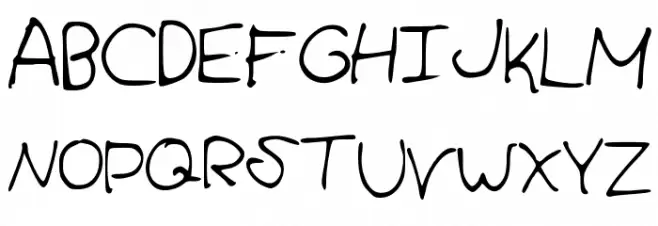 IzzysHandwriting Schriftart Groß