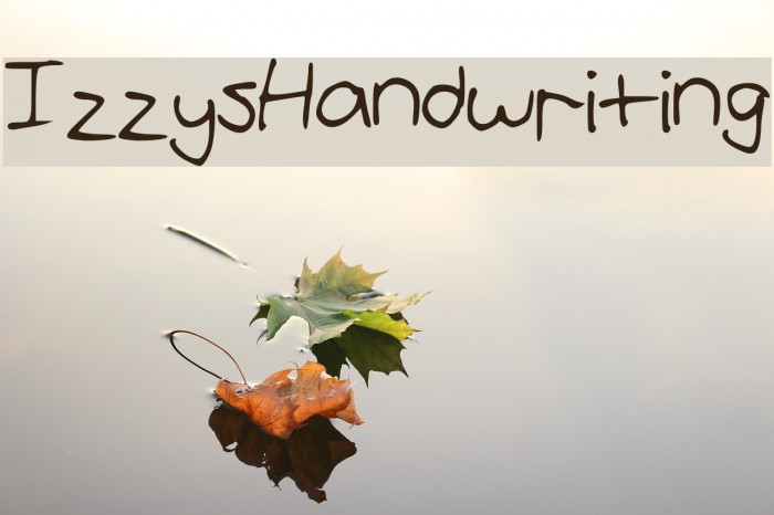 IzzysHandwriting Font examples
