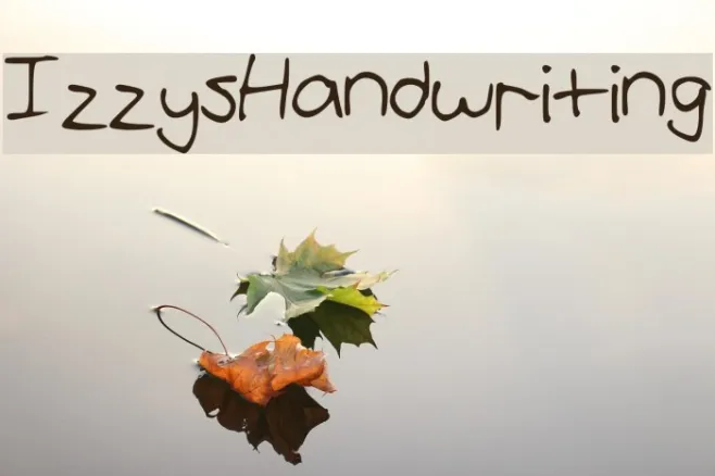 IzzysHandwriting Example 3