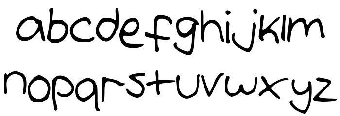 IzzysHandwriting Font LOWERCASE