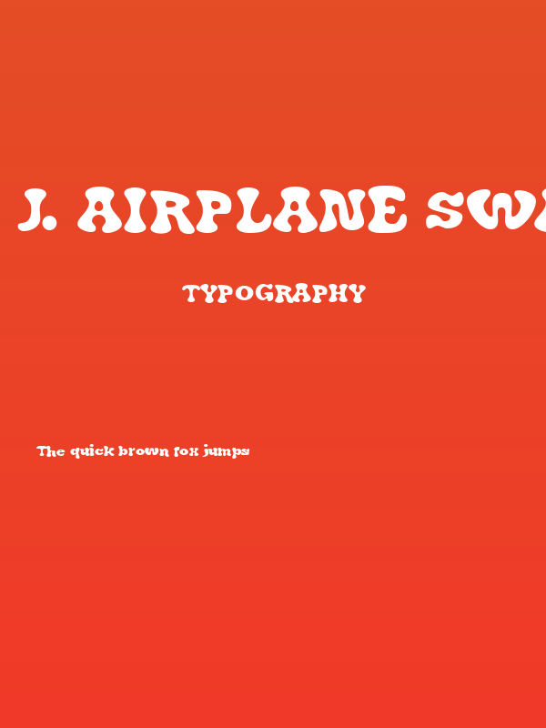 J. Airplane swash Poster