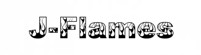 J-Flames  Frei Schriftart Herunterladen