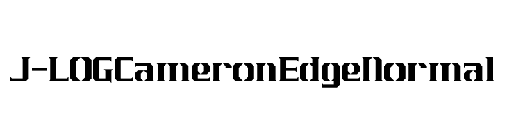 J-LOG Cameron Edge Normal  les polices de caractères gratuit tlcharger