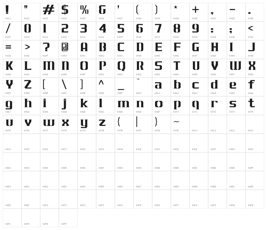 J-LOG Cameron Edge Normal Character Map