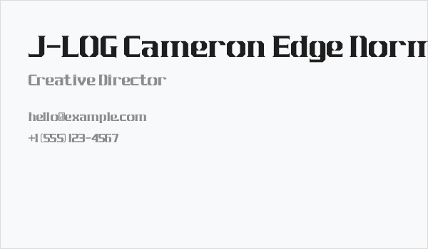 J-LOG Cameron Edge Normal Business Card