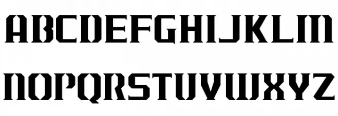 J-LOG Cameron Edge Normal Font Litere mari