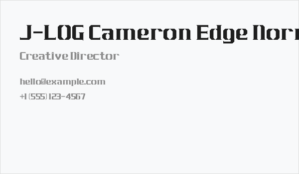 J-LOG Cameron Edge Normal Business Card