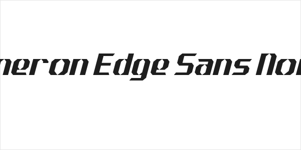 J-LOG Cameron Edge Sans Normal Italic Logo