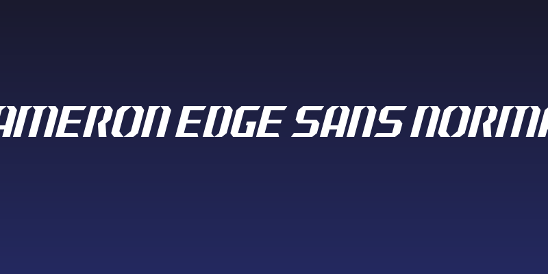 J-LOG Cameron Edge Sans Normal Italic Social Header