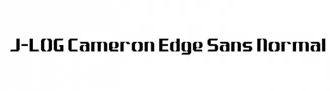 J-LOG Cameron Edge Sans Normal  नि: शुल्क फ़ॉन्ट्स डाउनलोड