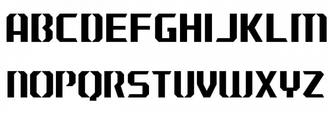 J-LOG Cameron Edge Sans Normal 字体 大写