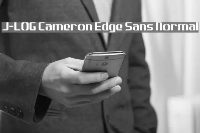 J-LOG Cameron Edge Sans Normal フォント examples