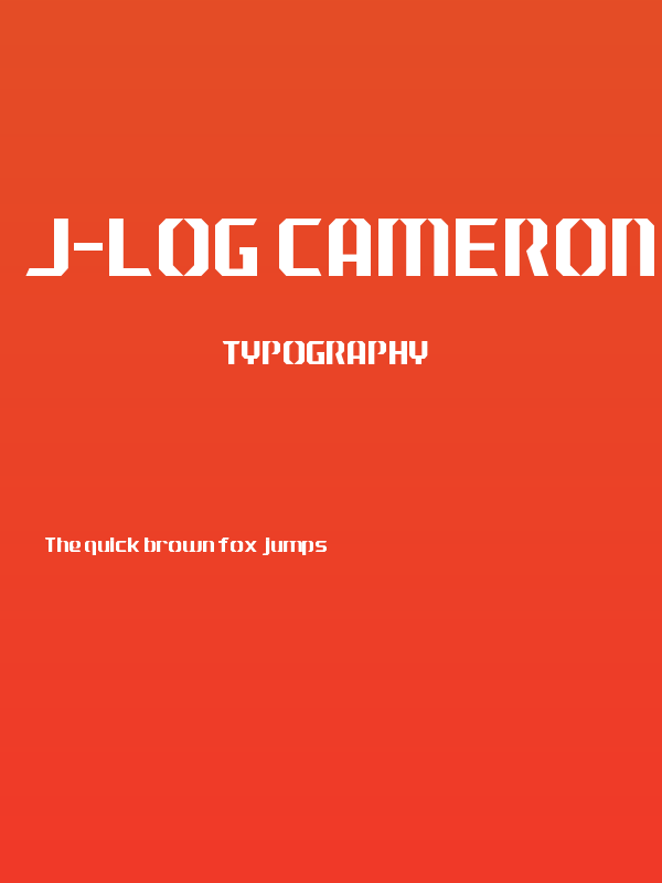 J-LOG Cameron Edge Sans Normal Poster