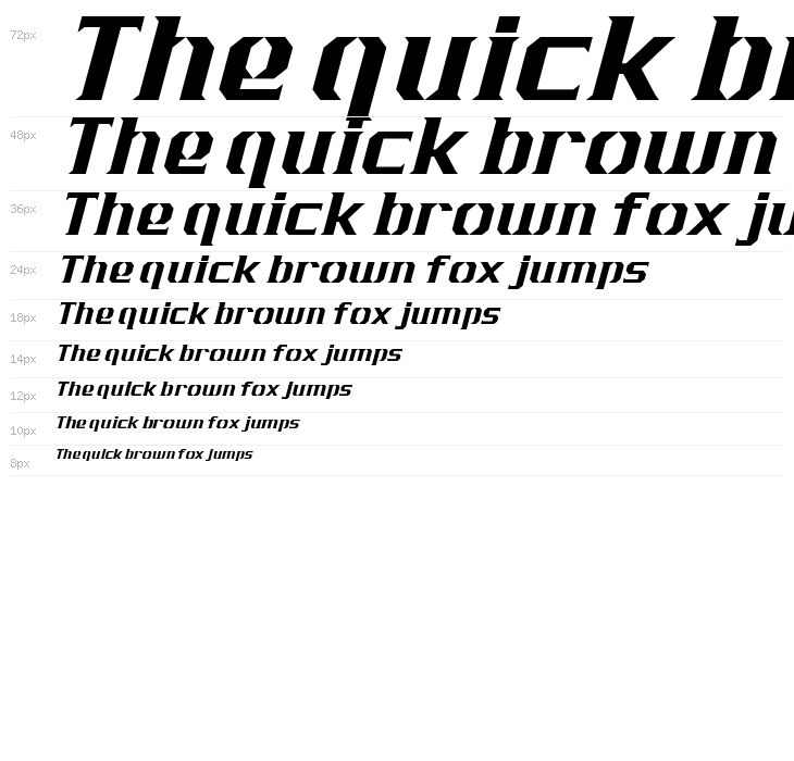 J-LOG Cameron Edge Serif Normal Italic Waterfall