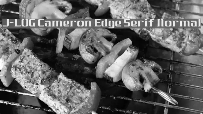J-LOG Cameron Edge Serif Normal Font examples