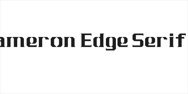 J-LOG Cameron Edge Serif Normal Logo