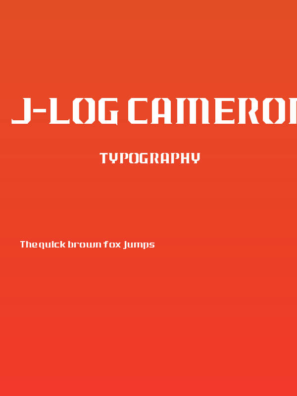 J-LOG Cameron Edge Serif Normal Poster