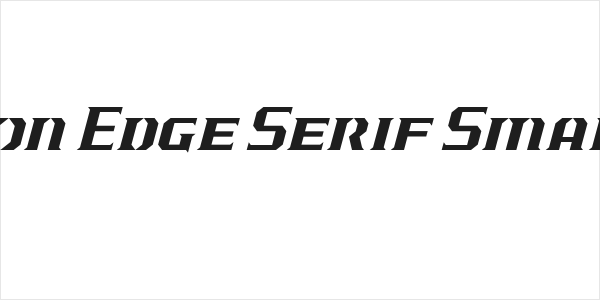 J-LOG Cameron Edge Serif Small Caps Italic Logo