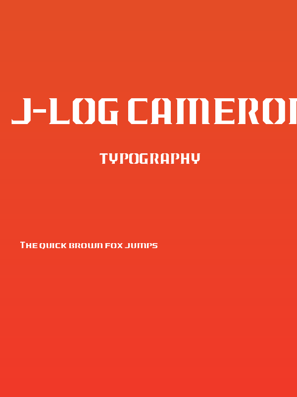 J-LOG Cameron Edge Serif Small Caps Poster