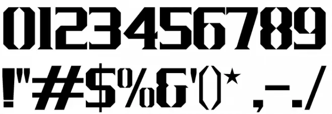 J-LOG Cameron Edge Small Caps Font OTHER CHARS